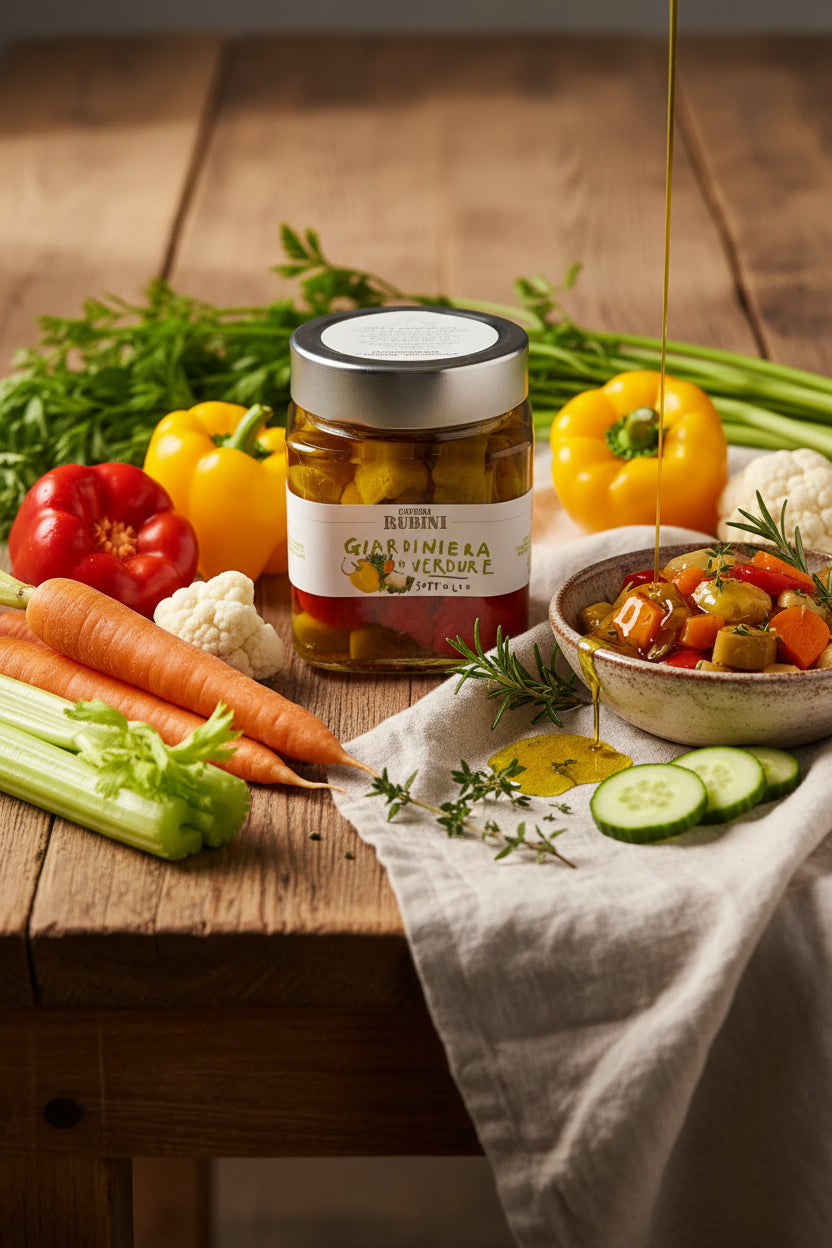 Giardiniera di Verdure Sott'Olio 300g – Dispensa Rubini