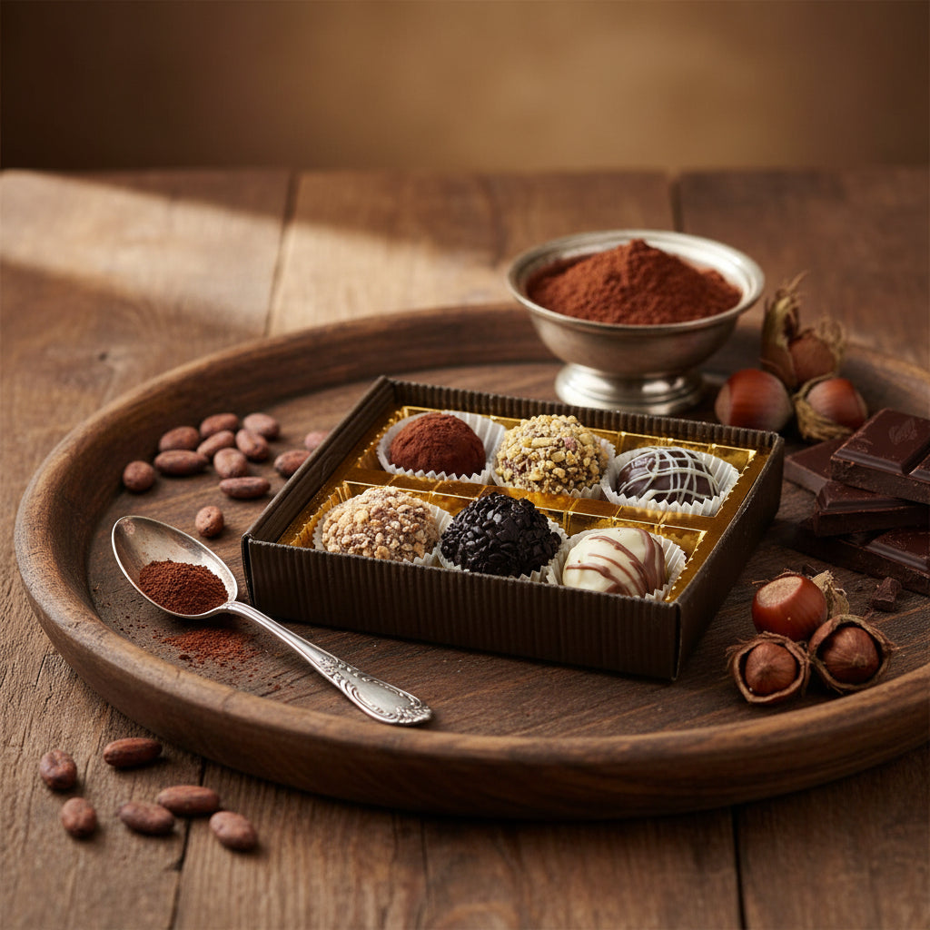 Scatola 6 Praline di Cioccolato Artigianali - Gusti Assortiti