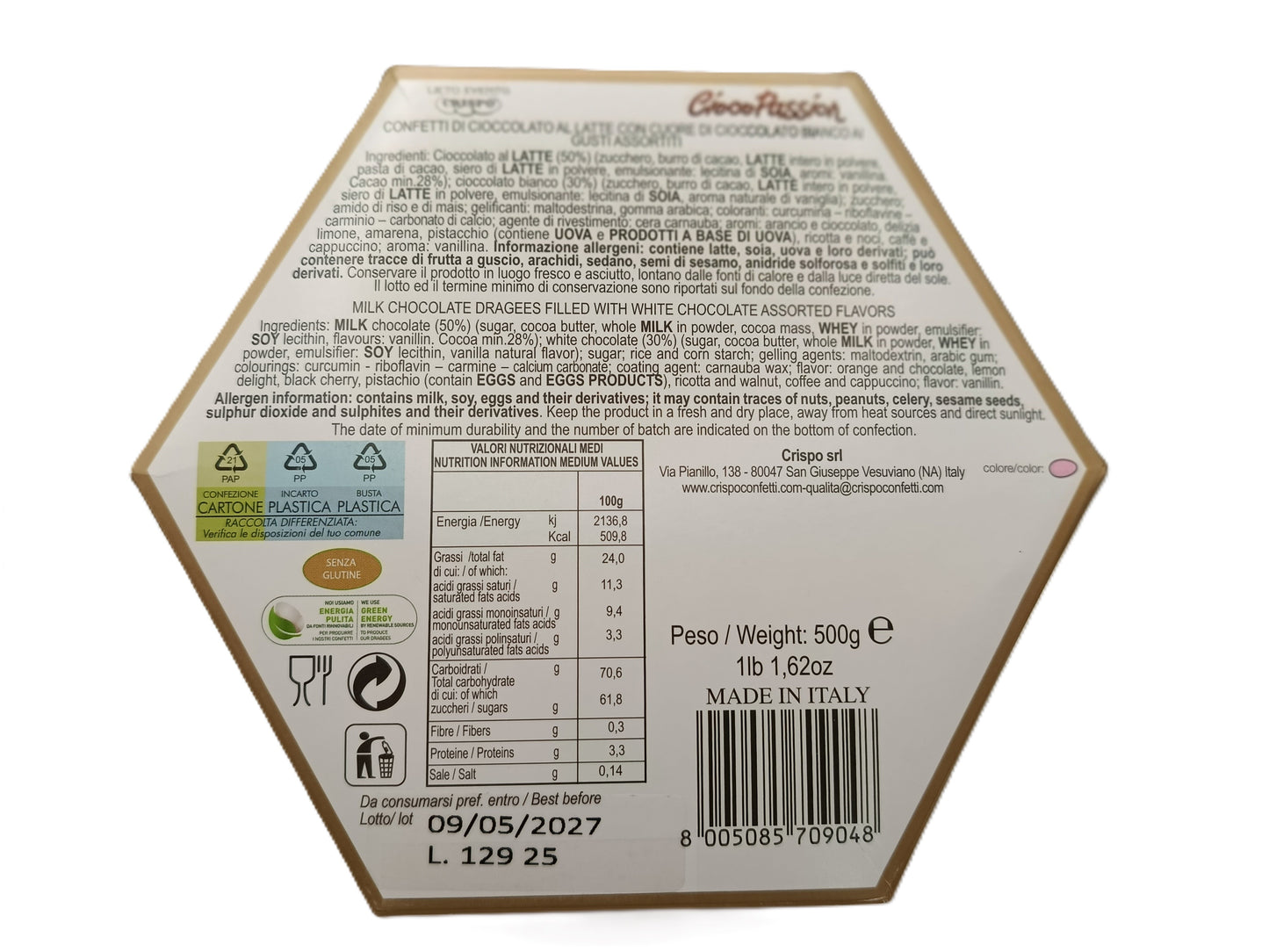 Confetti Crispo Cioco Passion 500g