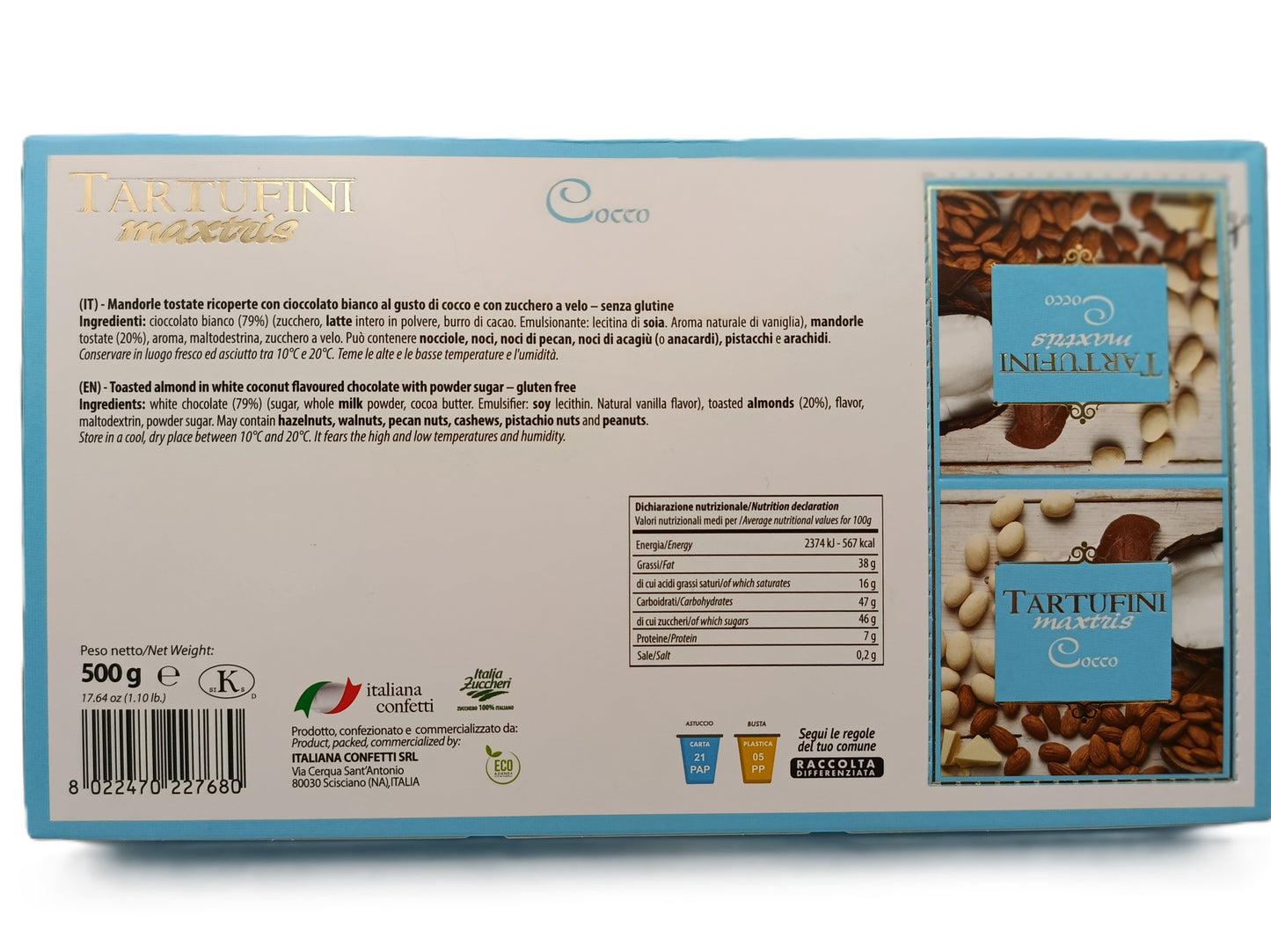 Tartufini Cocco 500g