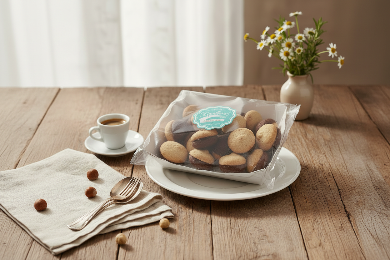 Baci di dama accoppiati Bianchi e Neri 300g