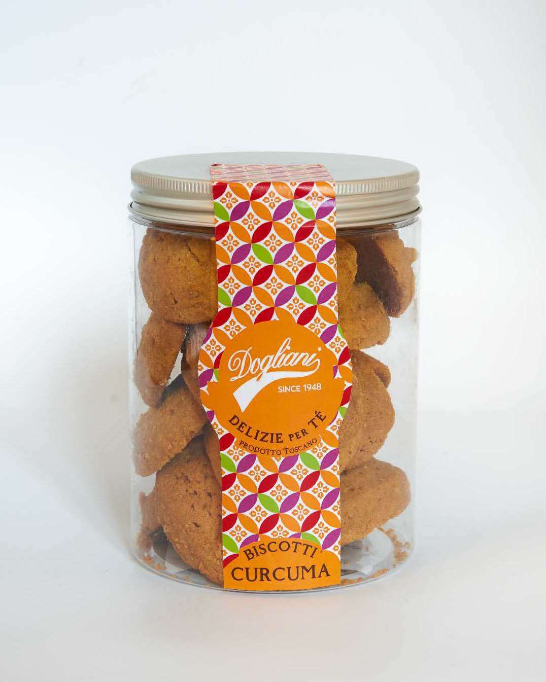 Biscotti alla Curcuma confezione Gourmet - Barattolo 300g