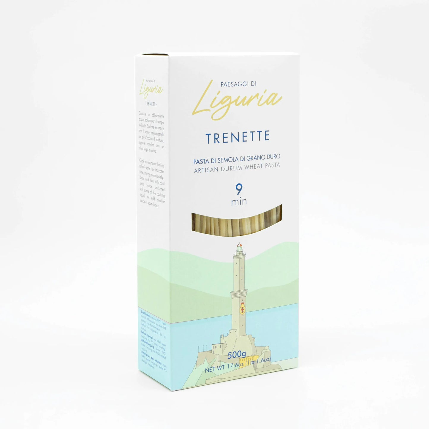 Trenette Paesaggi di Liguria 500g - Pasta Artigianale di Grano Duro