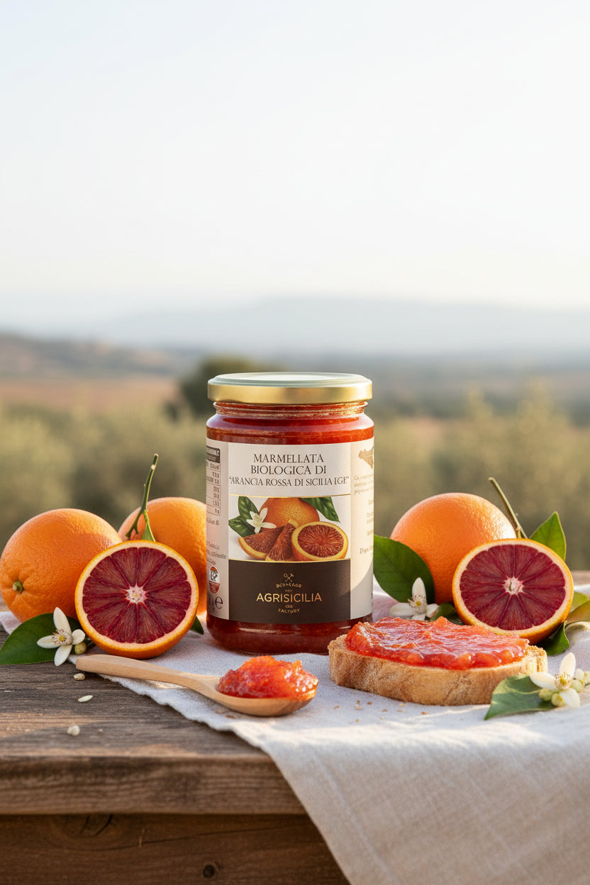 Marmellata Biologica di Arancia Rossa di Sicilia I.G.P. 360g