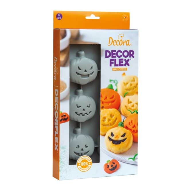 Preparazioni a forma di zucca ottenute con stampo in silicone