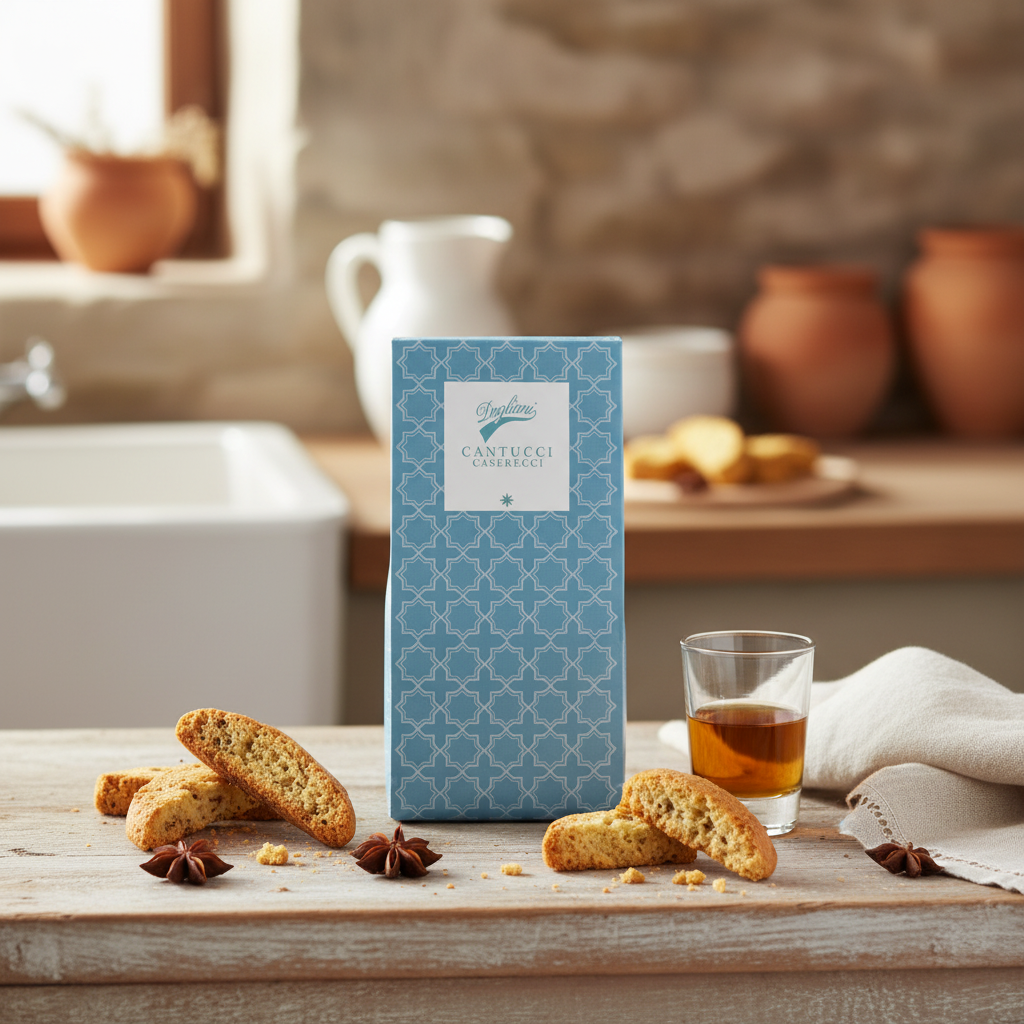 Cantucci Caserecci all'Anice  sacchetto confezione Gourmet - 200g