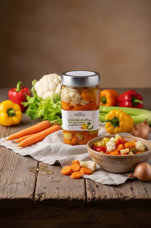 Giardiniera di Verdure in Agrodolce 600g – Dispensa Rubini