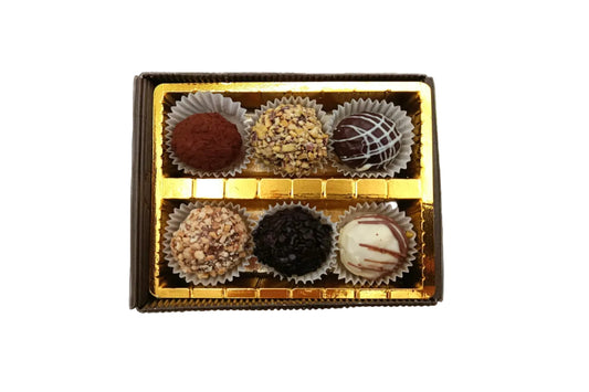 Scatola 6 Praline di Cioccolato Artigianali - Gusti Assortiti