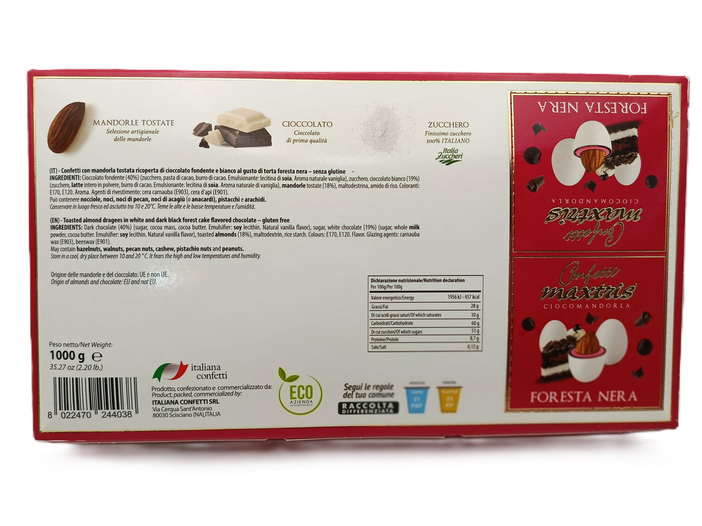 Maxtris - Ciocomandorla Pasticceria Foresta Nera - 1Kg