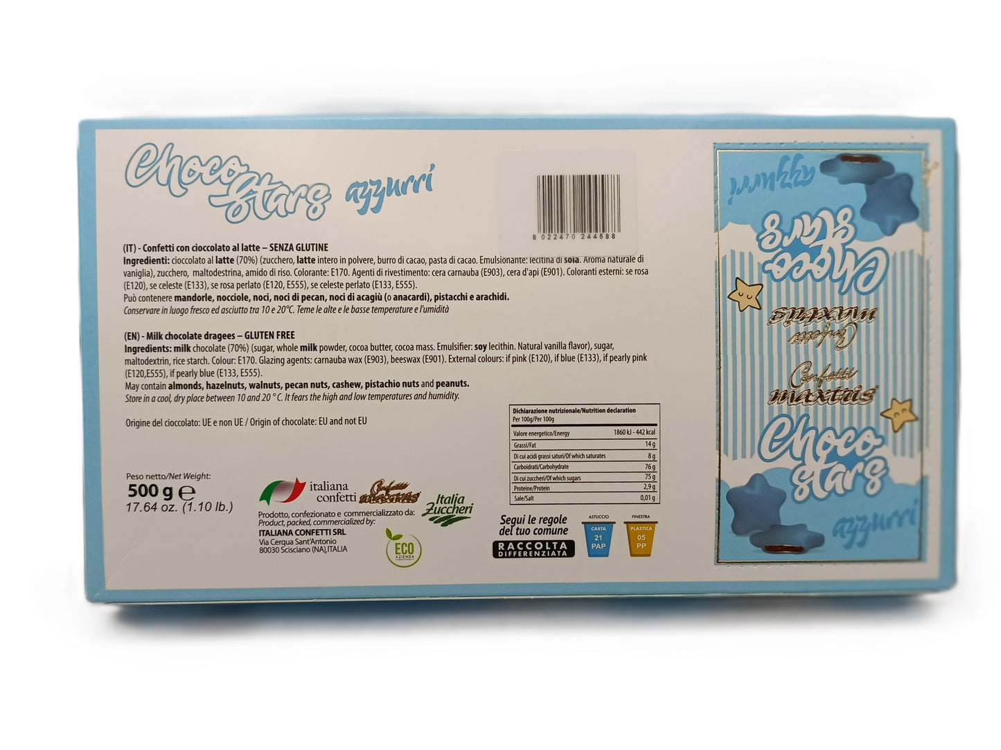 Choco- LOVE Sfumato  Azzurro 500g