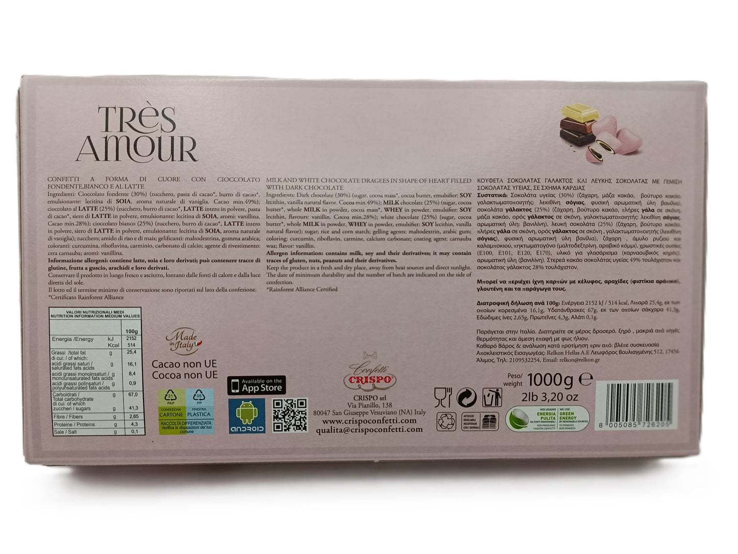 Confetti Tres Amour Rosa