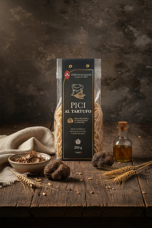 Pici al Tartufo Stefania Calugi - Pasta di Semola di Grano Duro - 250gr