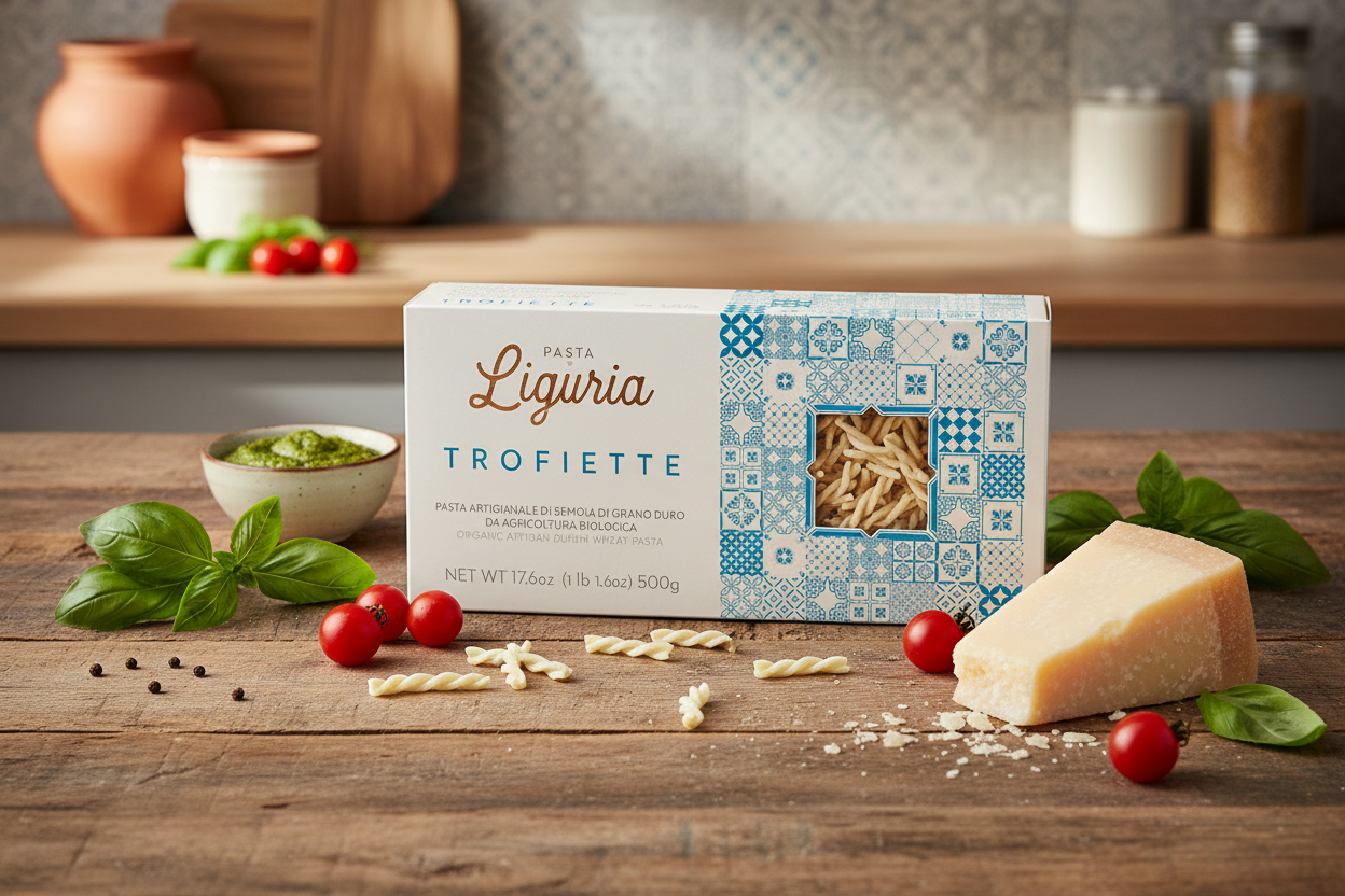 Trofiette Biologiche Pasta di Liguria 500g - Artigianale da Agricoltura Bio