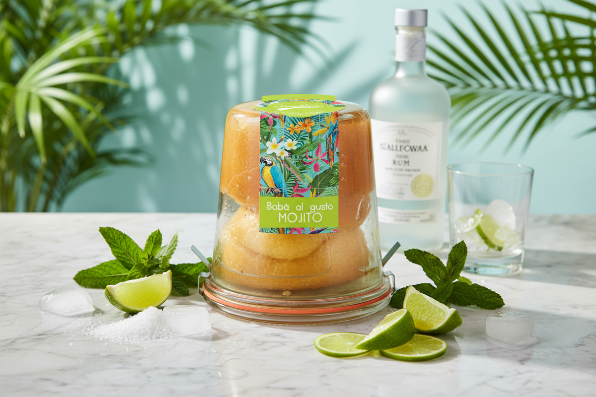 Babà al Mojito 300g in VASOCOTTURA