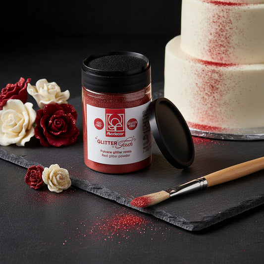 Colorante alimentare metallico rosso 40g - Modecor
