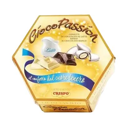 Confetti Crispo - Cioco Passion Bianco - 500 g Incartati Singolarmente