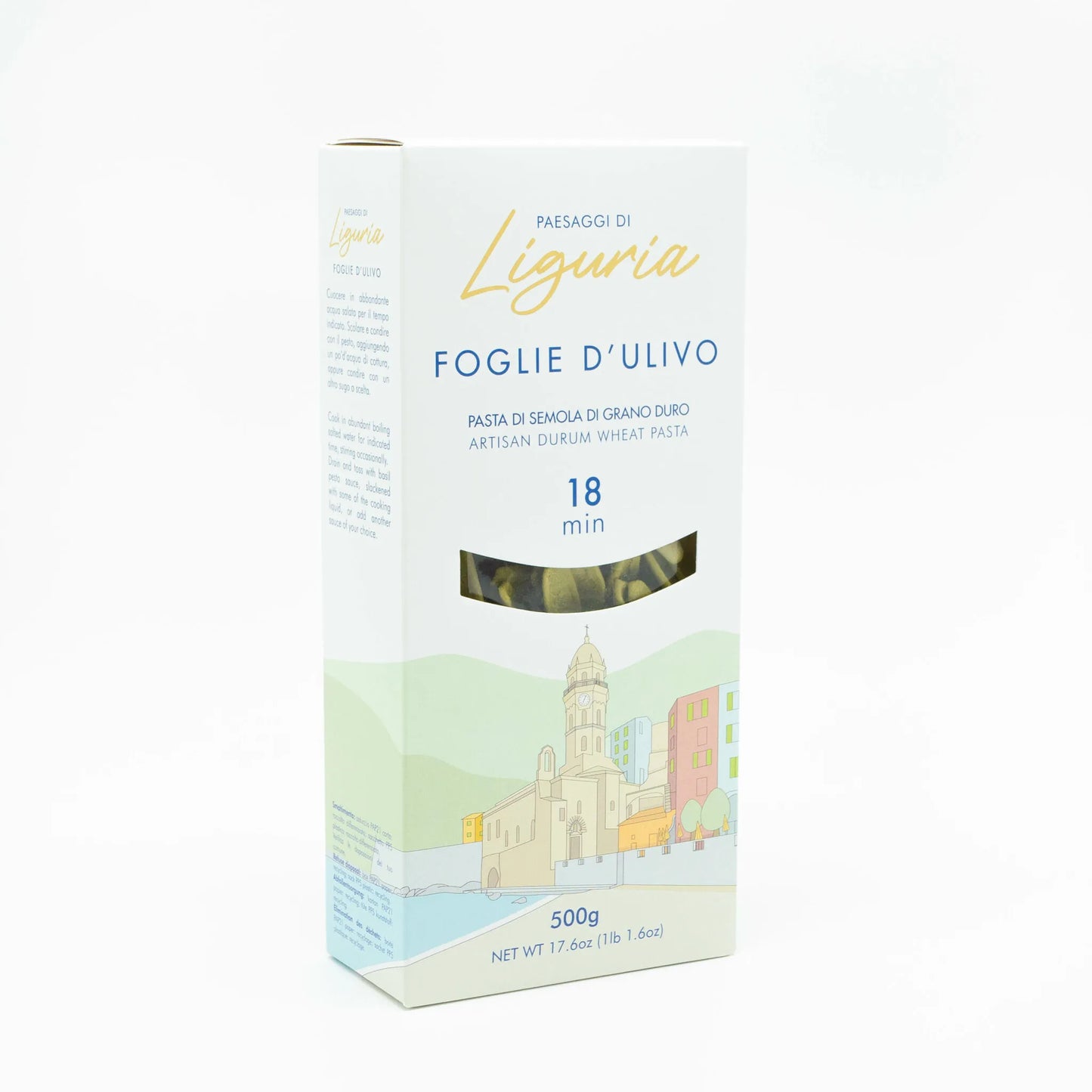 Foglie d'Ulivo Paesaggi di Liguria - Pasta Artigianale con Spinaci 500g