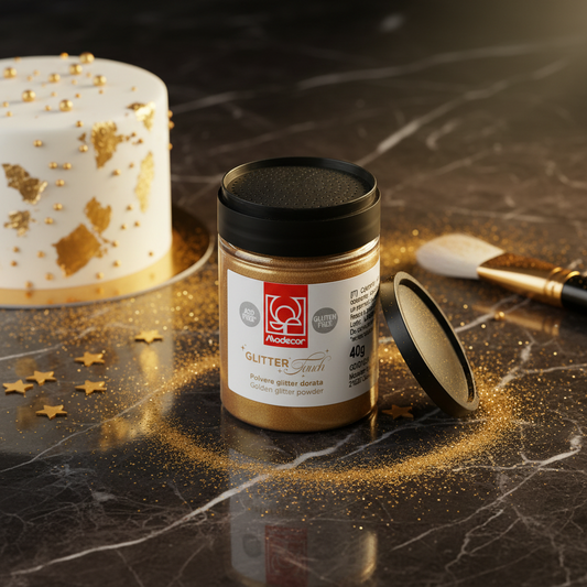 Colorante alimentare metallico oro 40g - Modecor