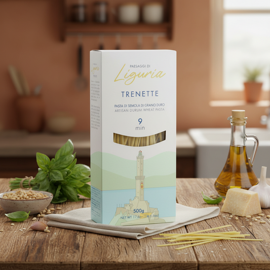 Trenette Paesaggi di Liguria 500g - Pasta Artigianale di Grano Duro