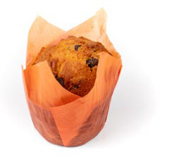 Muffin con gocce di cioccolato fondente